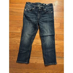 Miss Me Cropped Boyfriend Jeans